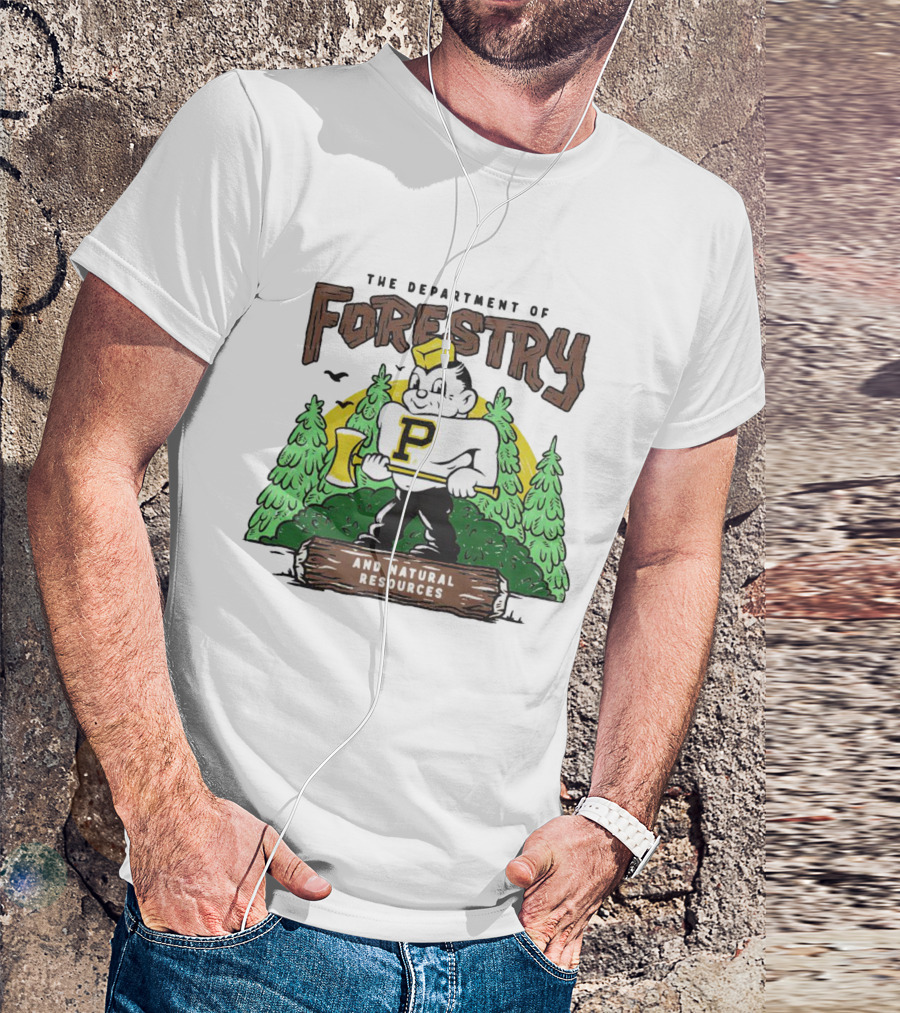 Purdue Boilermakers Forestry And Natural Resources Department Lumberjack T-Shirt