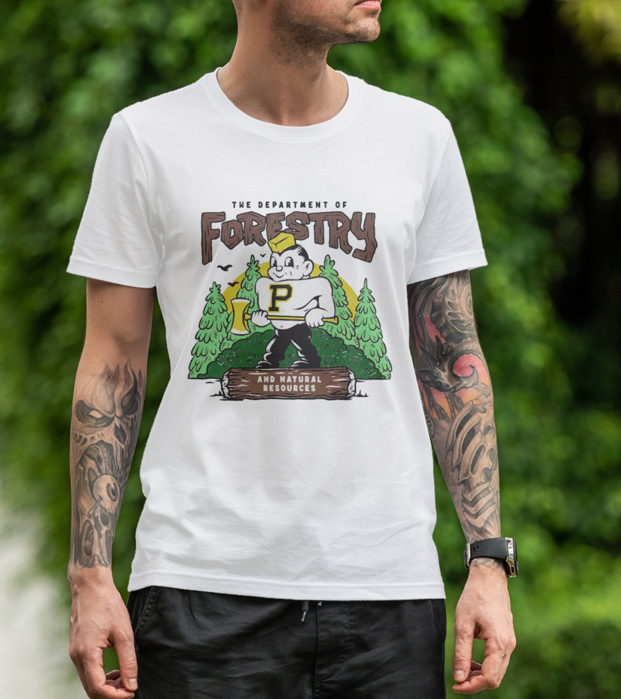 Purdue Boilermakers Forestry And Natural Resources Department Lumberjack T-Shirt