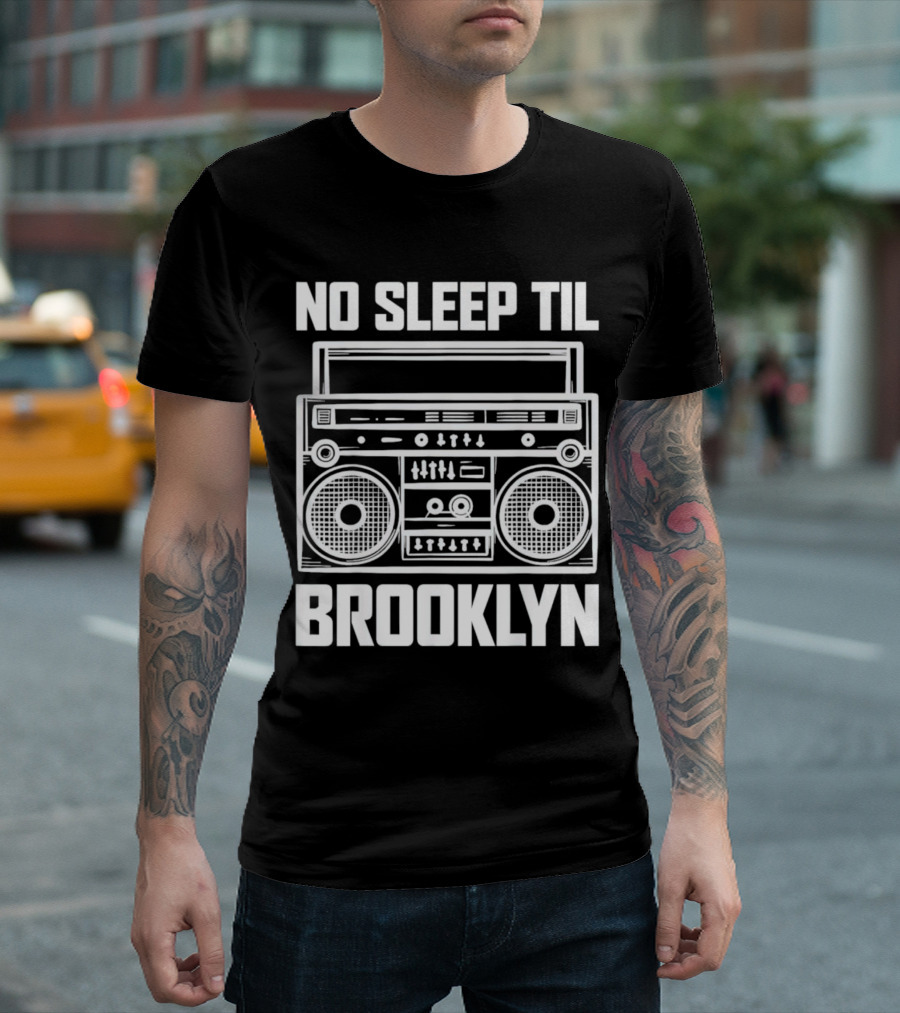 No Sleep Til Brooklyn Boombox T-Shirt