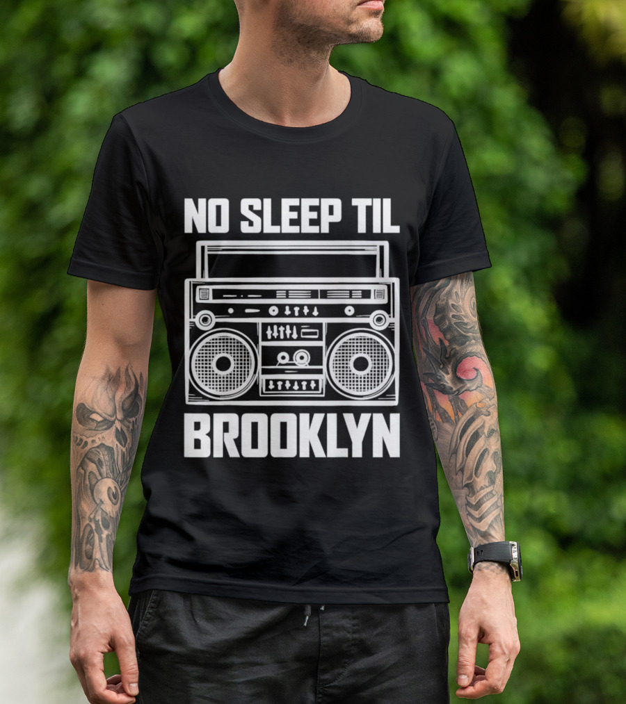 No Sleep Til Brooklyn Boombox T-Shirt