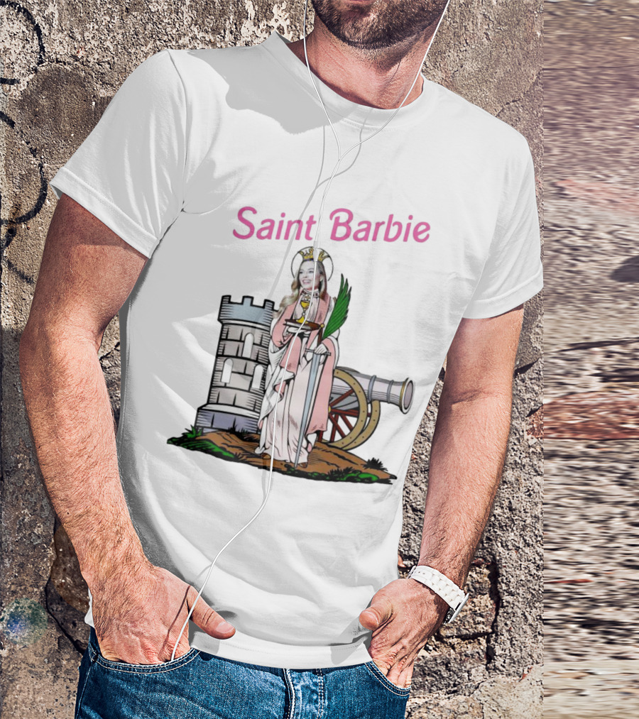Saint Barbie Tower And Cannon Iconic T-Shirt
