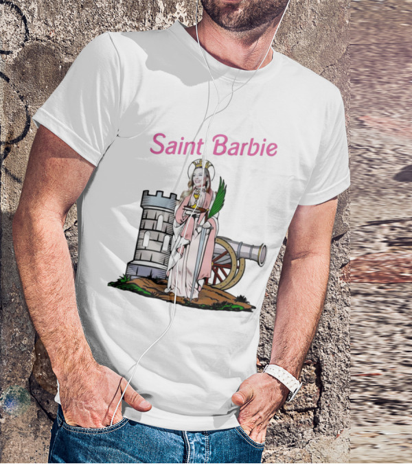 Saint Barbie Tower And Cannon Iconic T-Shirt