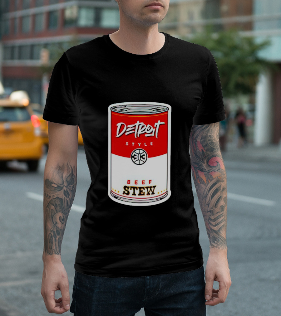 Detroit Style 313 Beef Stew Can T-Shirt