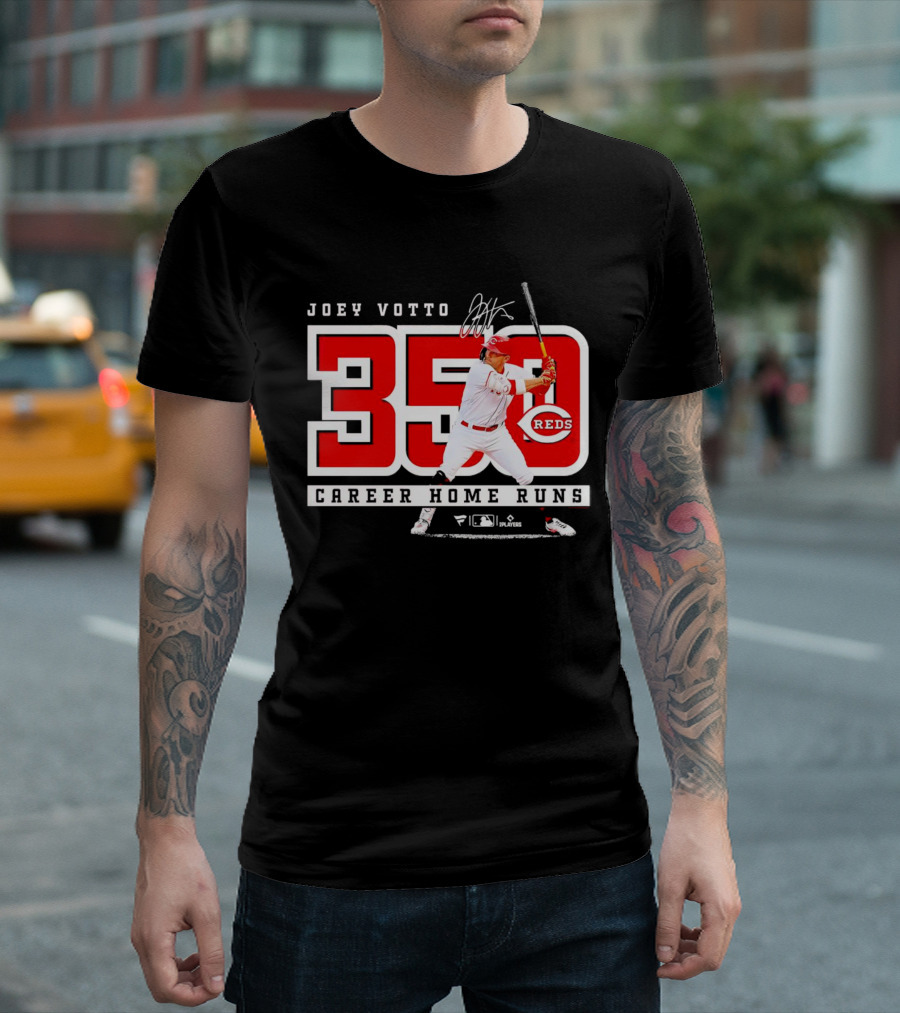 Joey Votto Reds 350 Career Home Runs Signature T-Shirt