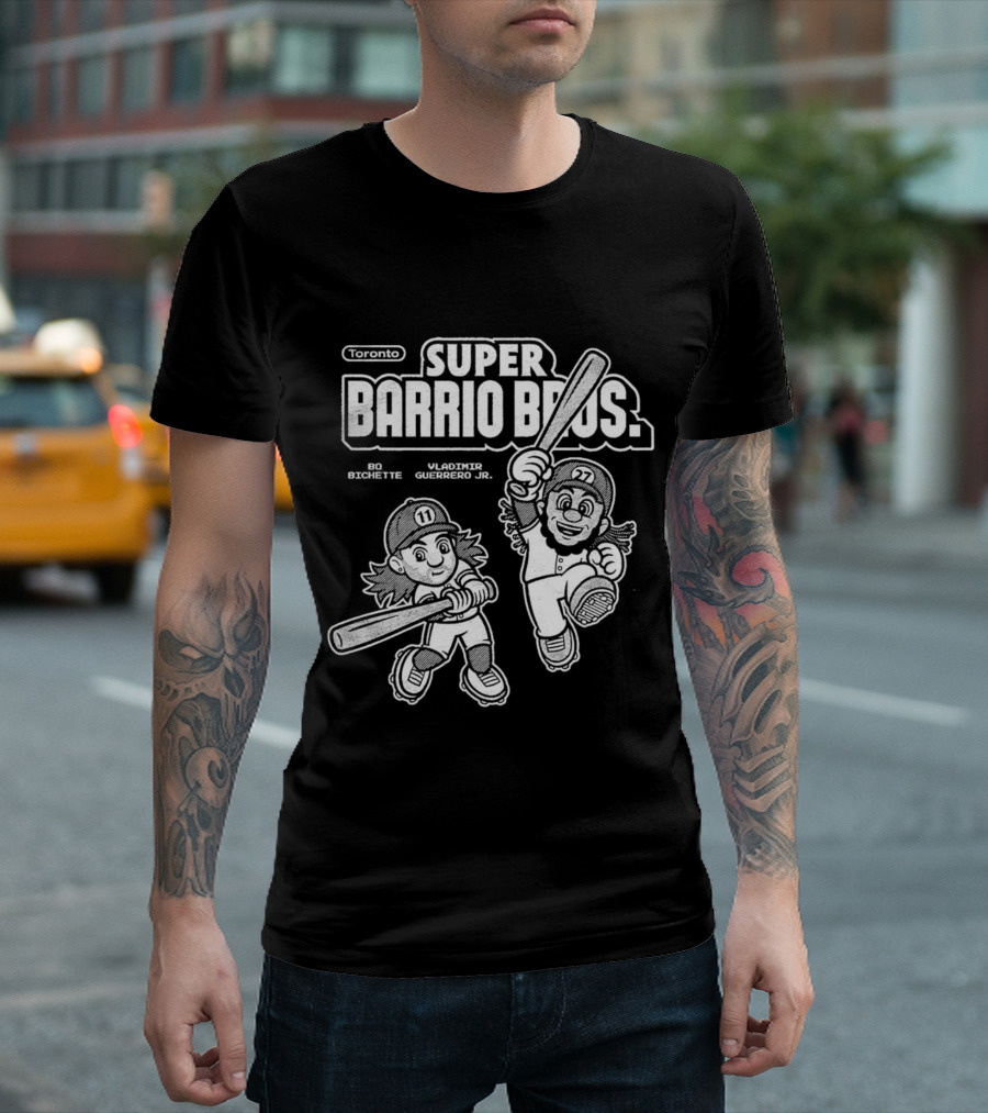 Toronto Super Barrio Bros Bo Bichette Vladimir Guerrero Jr T-Shirt
