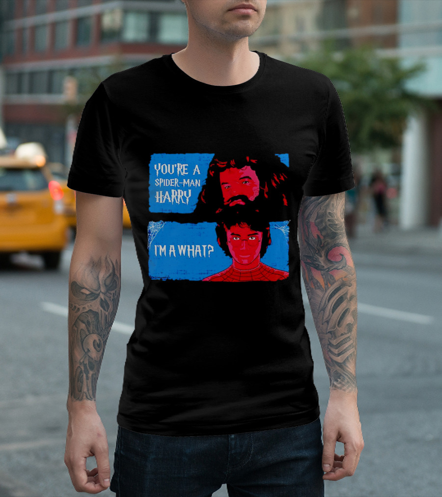 You're a Spider Man Harry I'm a What Parody Mashup with Wizard and Superhero T-Shirt