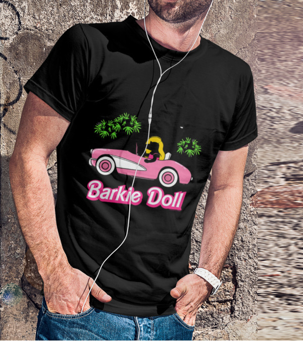 Barkie Doll Convertible Car Blonde Driver T-Shirt