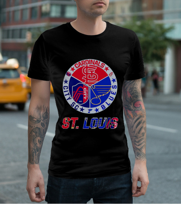 ST Louis Cardinals City SC Blues T-Shirt