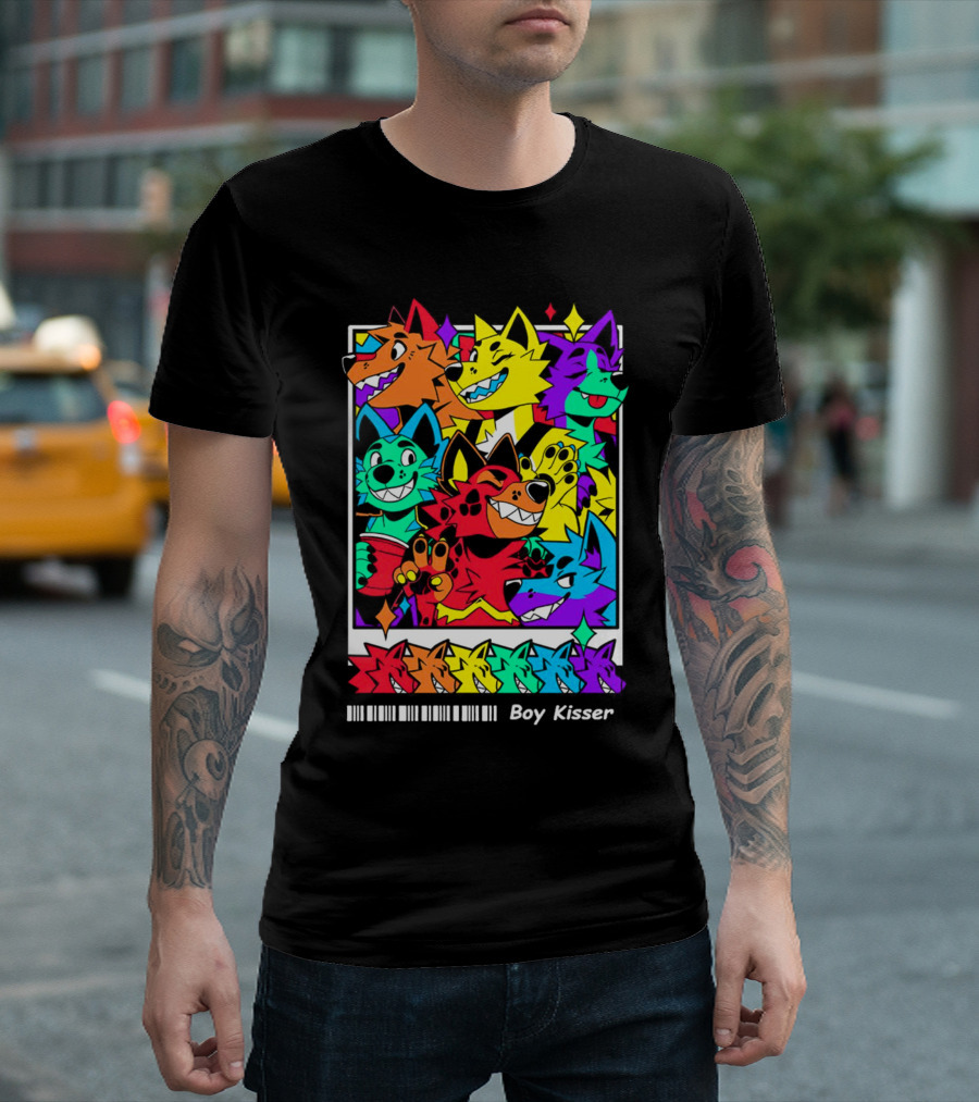 New Leaked Colorful Boy Kisser Fox Pack T-Shirt