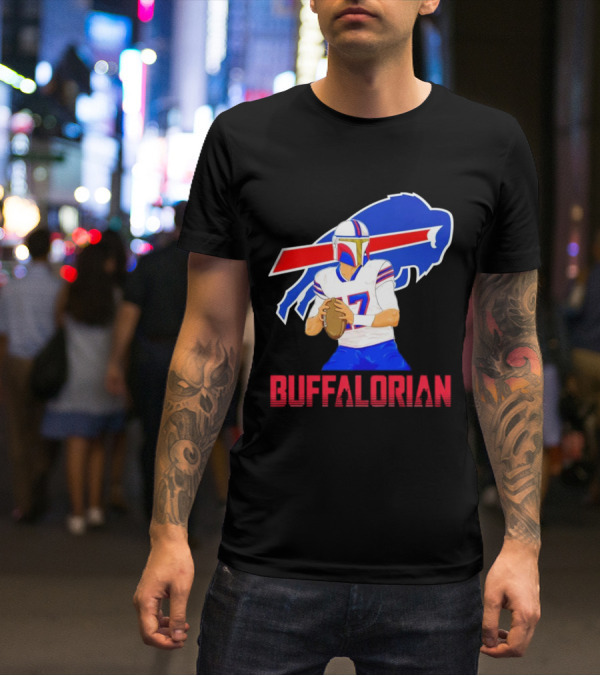 Bufflaorian Buffalo Bills Football Player With Buffalo T-Shirt