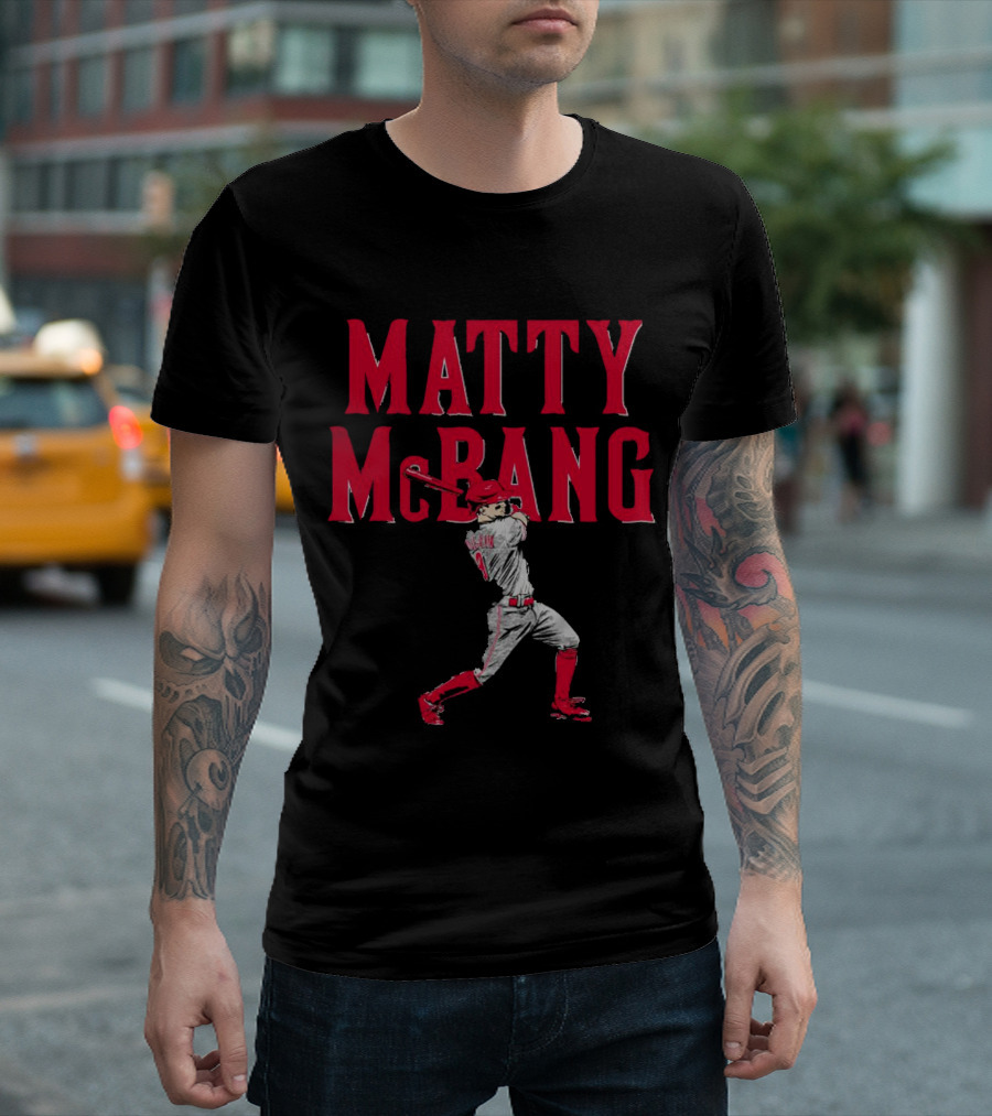 Matty McBang Matt McLain Cincinnati Reds Baseball Player T-Shirt