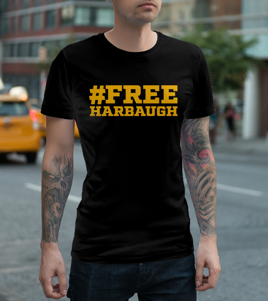 Free Harbaugh Sports Team Support T-Shirt
