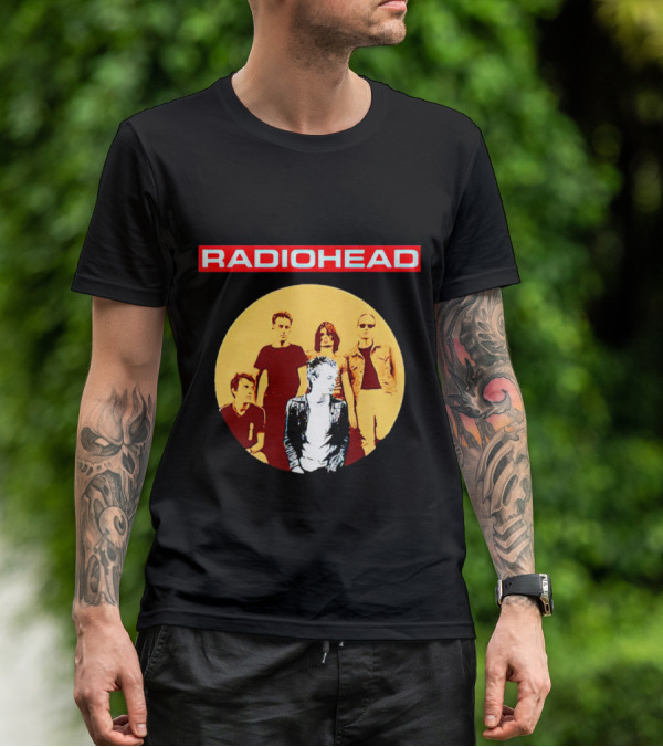 RADIOHEAD Band Members Vintage Circle T-Shirt