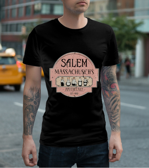 Salem Massachusetts Apothecary Est. 1692 Halloween T-Shirt