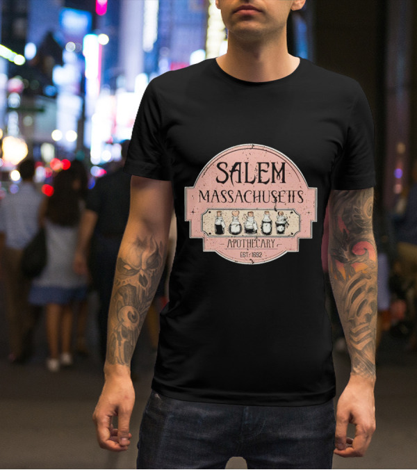 Salem Massachusetts Apothecary Est. 1692 Halloween T-Shirt