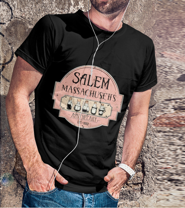 Salem Massachusetts Apothecary Est. 1692 Halloween T-Shirt
