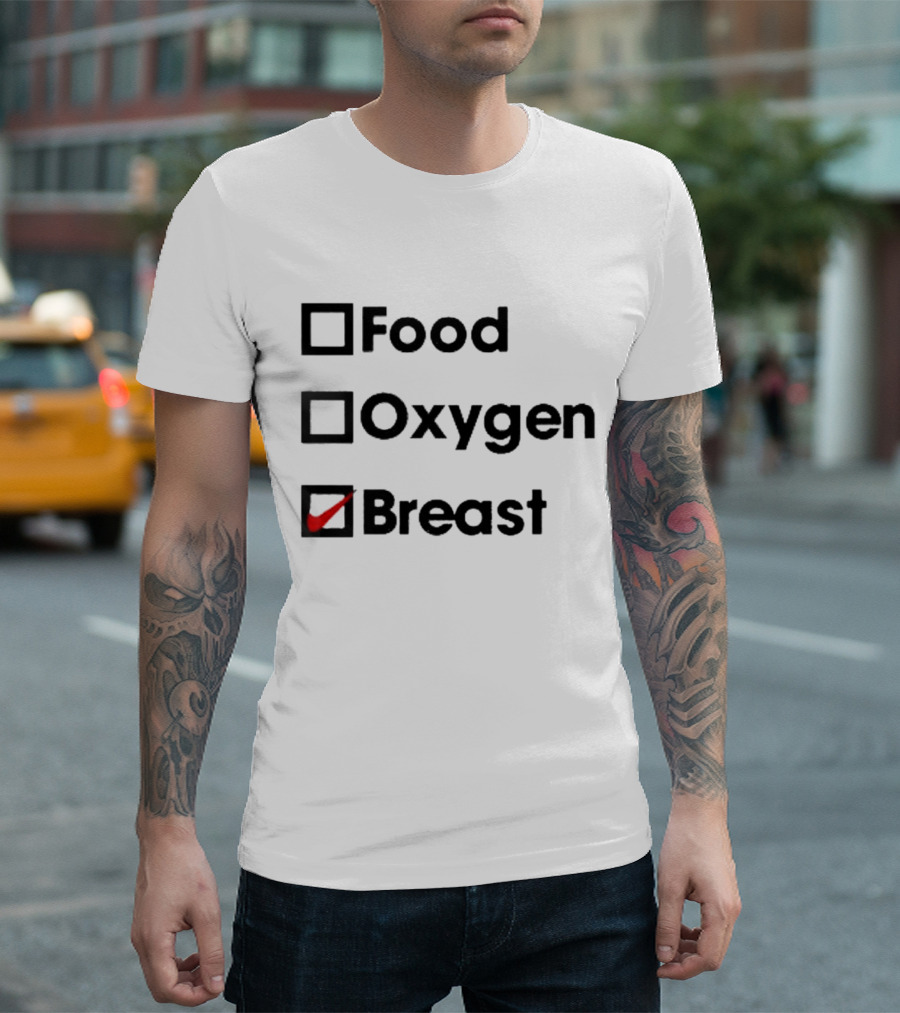 Food Oxygen Breast Checkmark T-Shirt