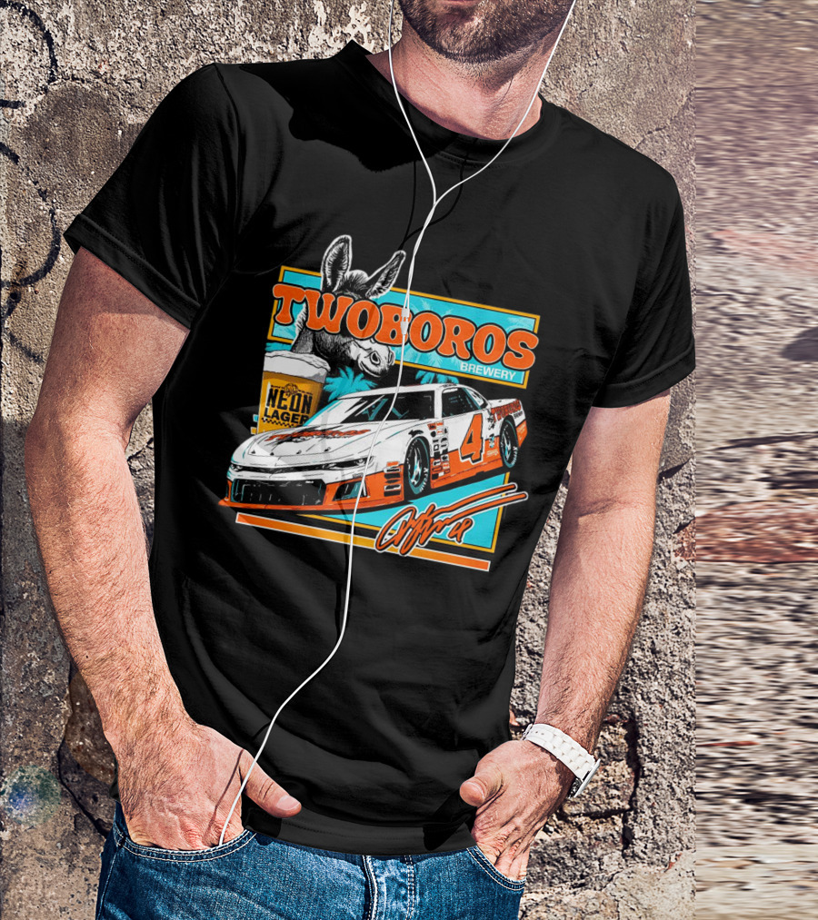 Twoboros Brewery Neon Lager Racing Car 4 T-Shirt