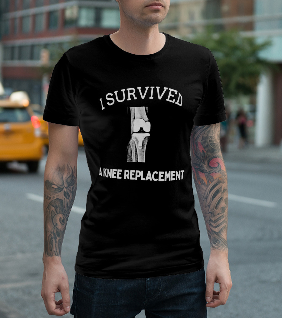 I Survived A Knee Replacement X-Ray Image T-Shirt