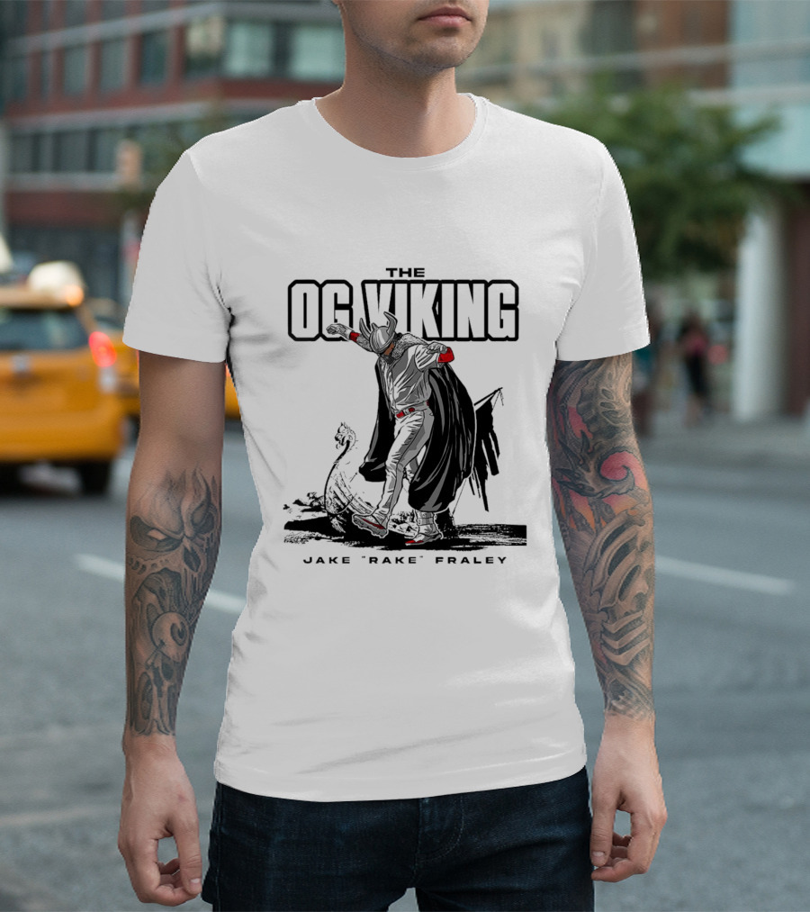 The OG Viking Jake Rake Fraley in Viking Armor T-Shirt