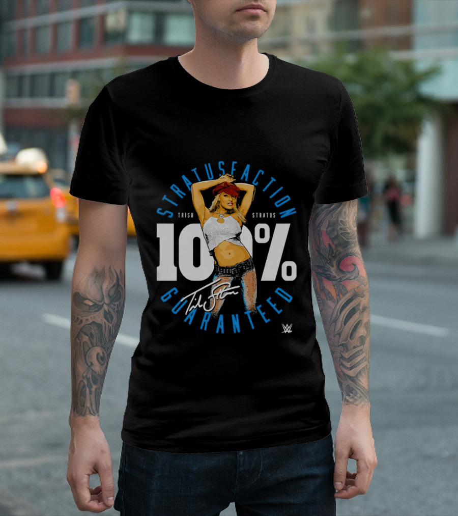 Trish Stratus 100 Percent Stratusfaction Guaranteed WWE Signature T-Shirt