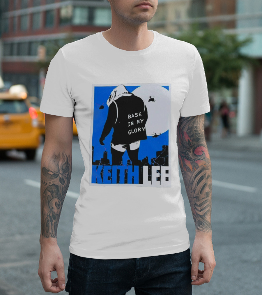 Keith Lee Bask In My Glory Cityscape Helicopters T-Shirt