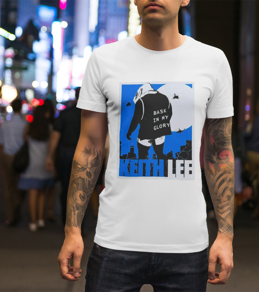 Keith Lee Bask In My Glory Cityscape Helicopters T-Shirt