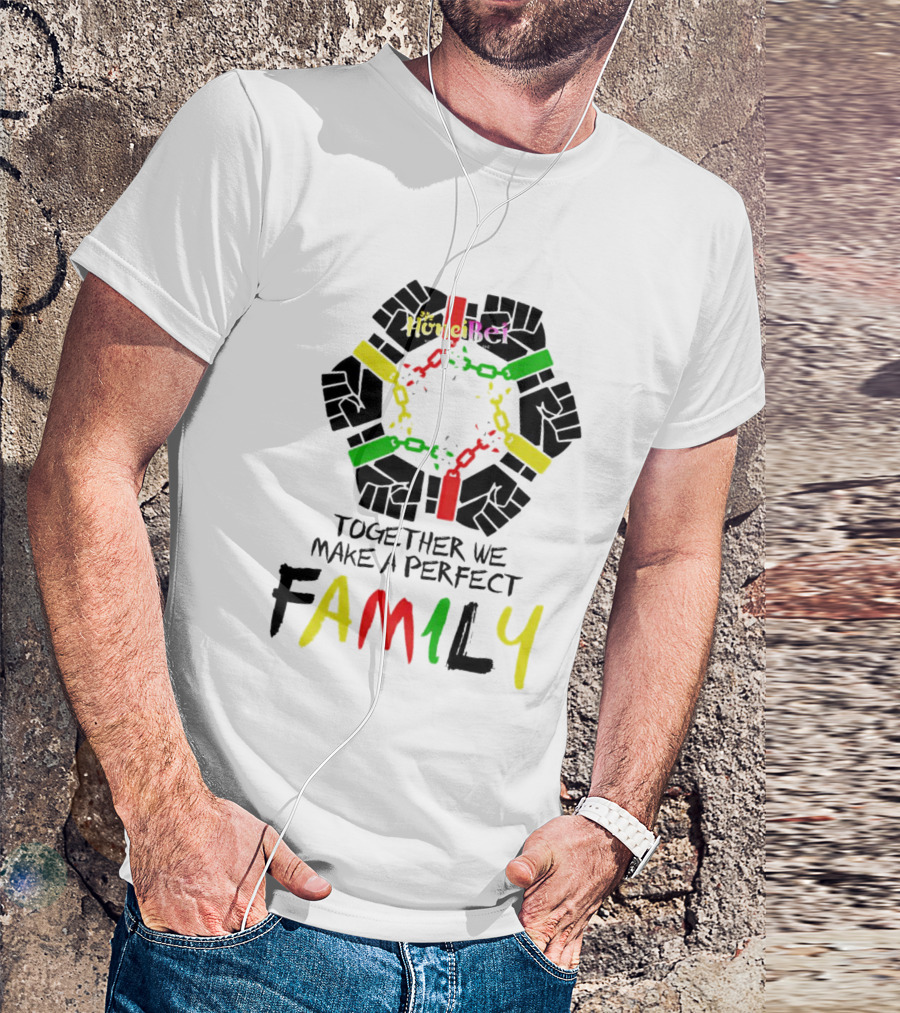 Together We Make A Perfect Family Honci Rei Chain Fists T-Shirt