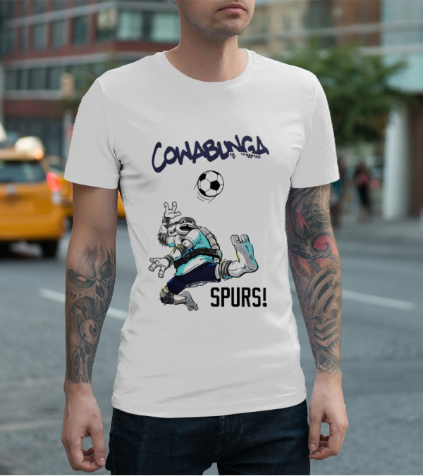 Cowabunga Soccer Spurs X Teenage Mutant Ninja Turtles T-Shirt