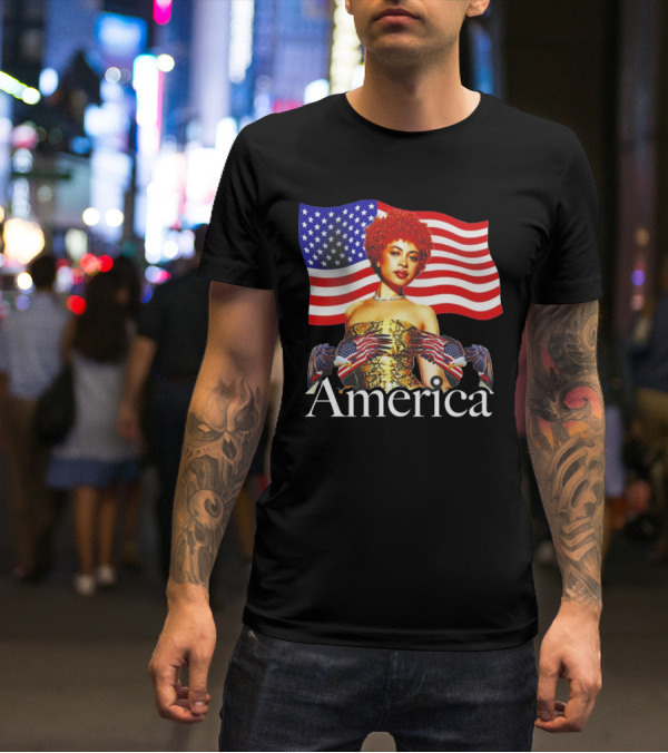 Ice Spice America United States Flag T-Shirt