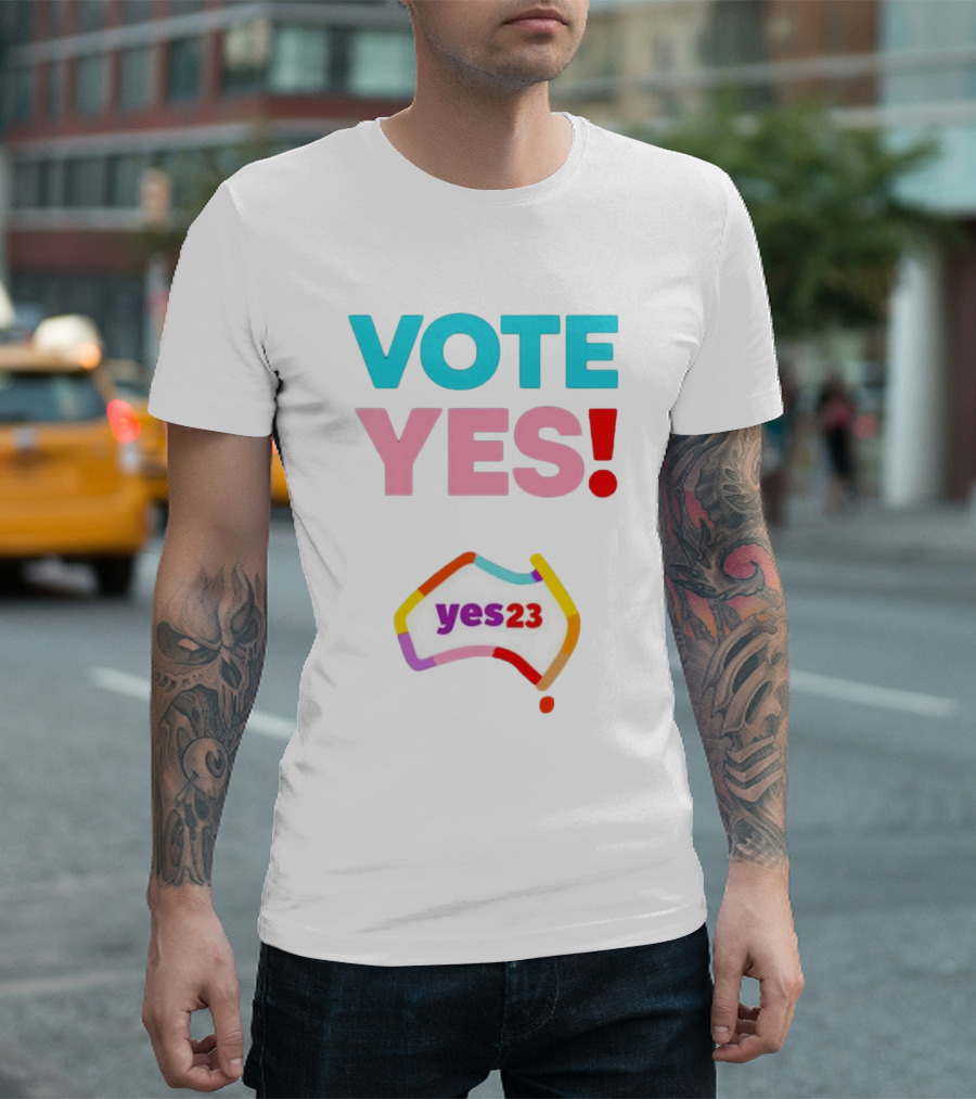 Vote Yes Yes23 Australia Map T-Shirt