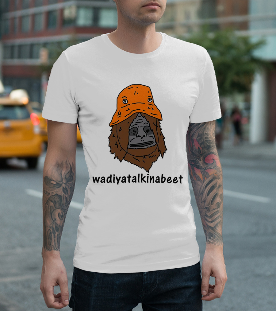 Big Lez Show Wadiyatalkinabeet Orange Hat Cartoon Character T-Shirt