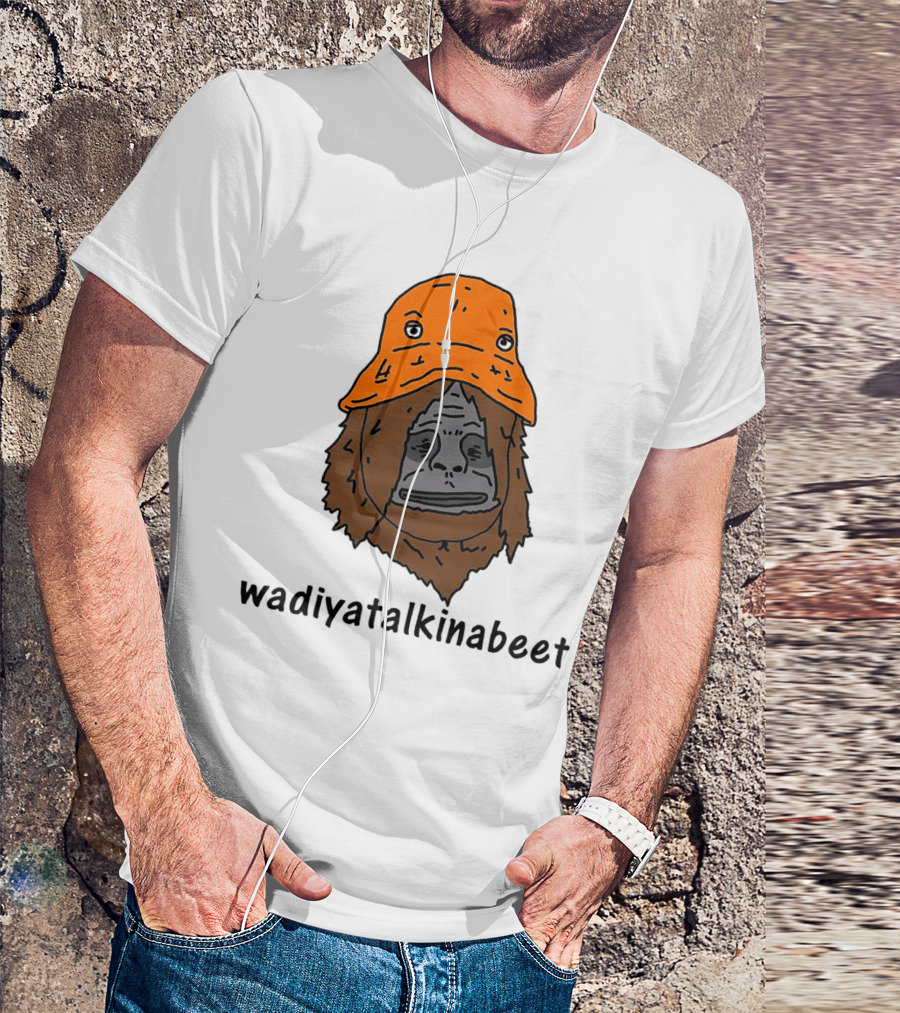 Big Lez Show Wadiyatalkinabeet Orange Hat Cartoon Character T-Shirt