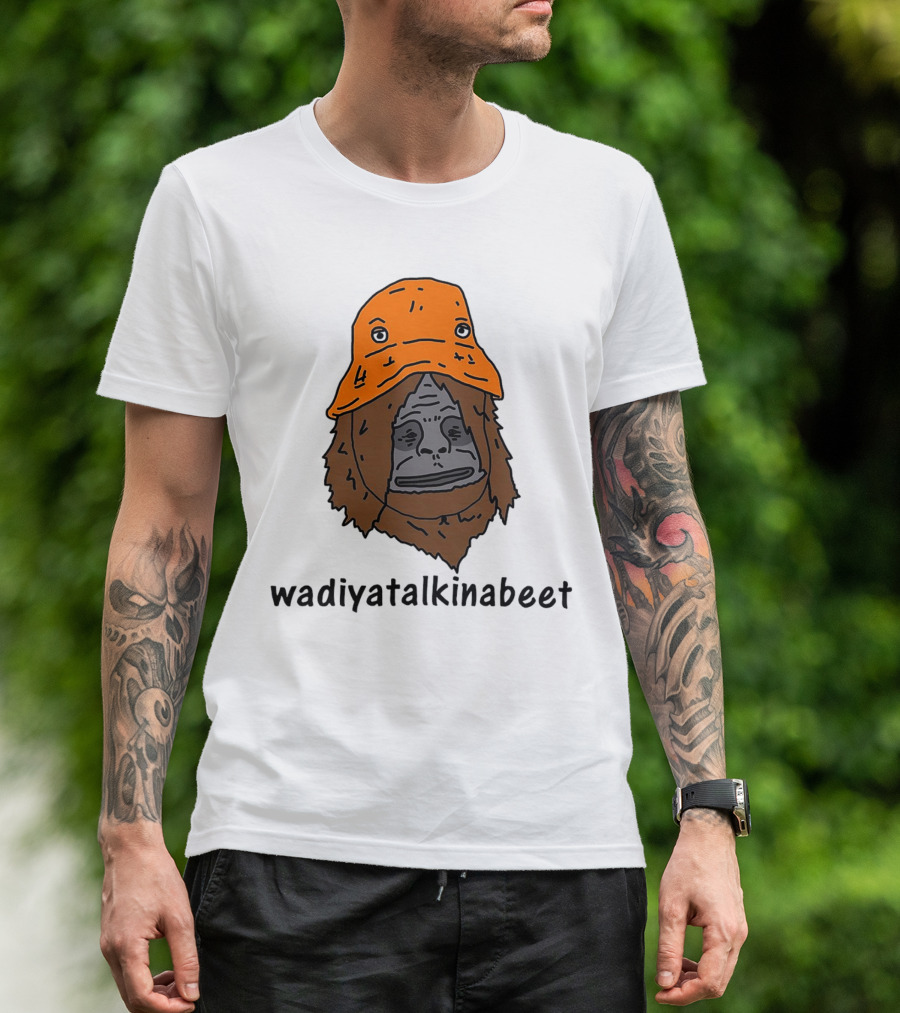 Big Lez Show Wadiyatalkinabeet Orange Hat Cartoon Character T-Shirt