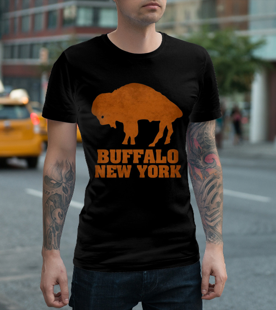 Buffalo New York Bold Orange Buffalo T-Shirt
