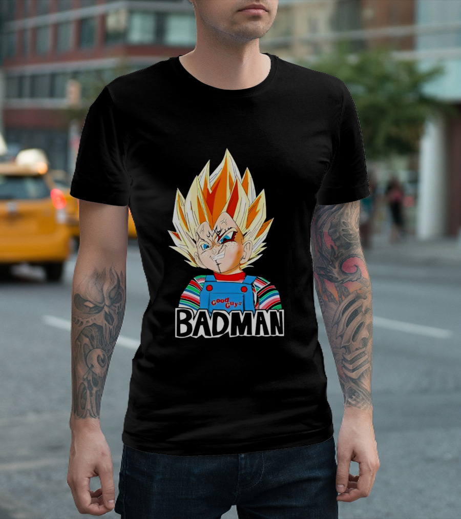 Vegeta Badman Good Guys Mashup T-Shirt