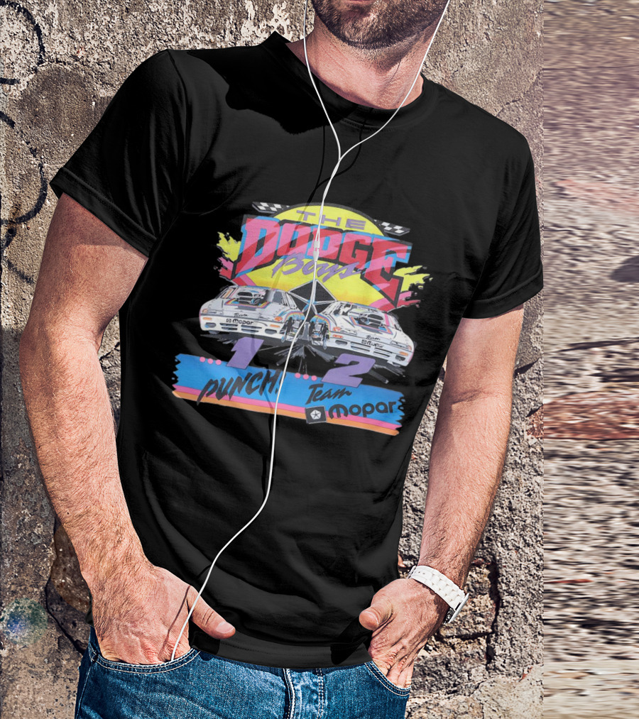The Dodge Boys 1-2 Punch Team Mopar Racing T-Shirt