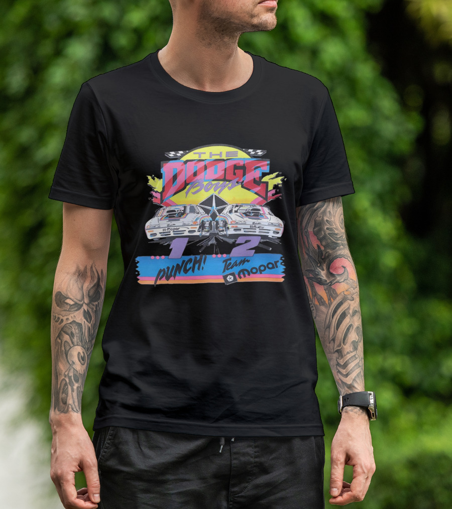 The Dodge Boys 1-2 Punch Team Mopar Racing T-Shirt