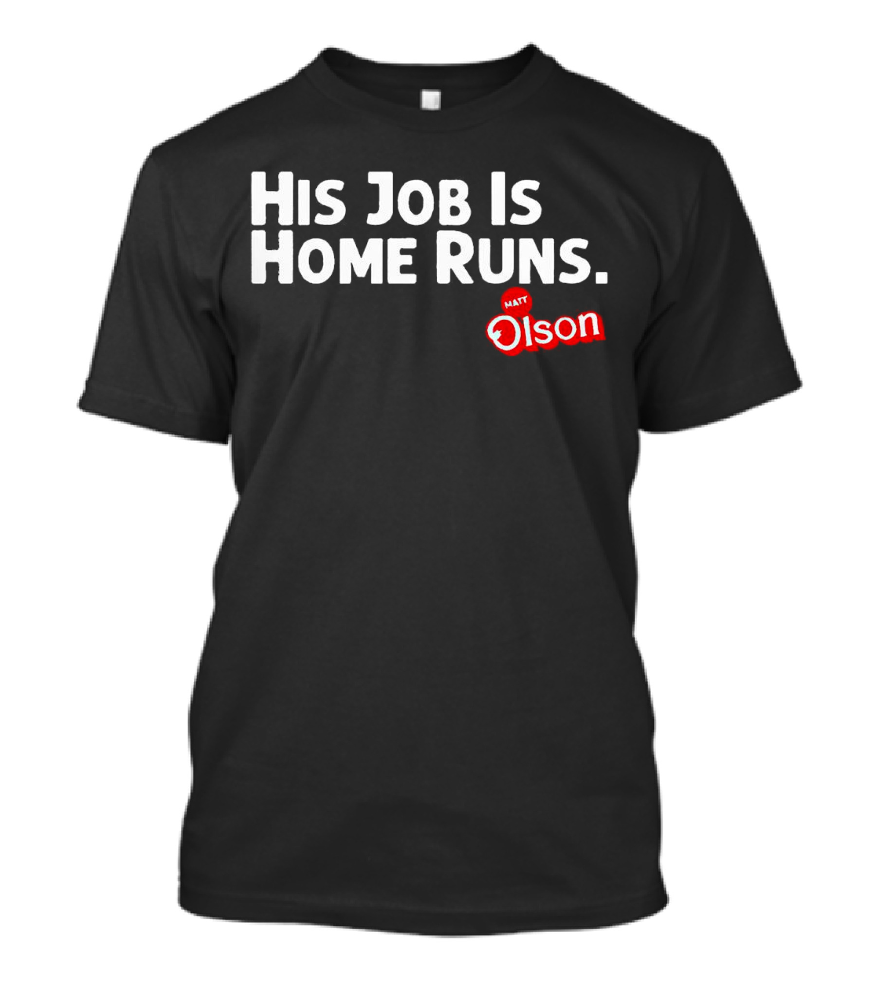 Matt Olson His Job Is Home Runs Atlanta Braves T-Shirt