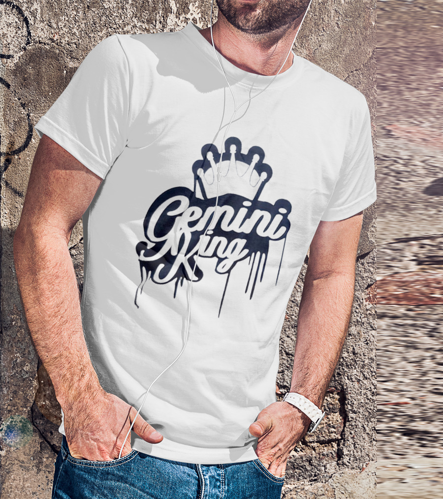 Gemini King Dripping Crown T-Shirt