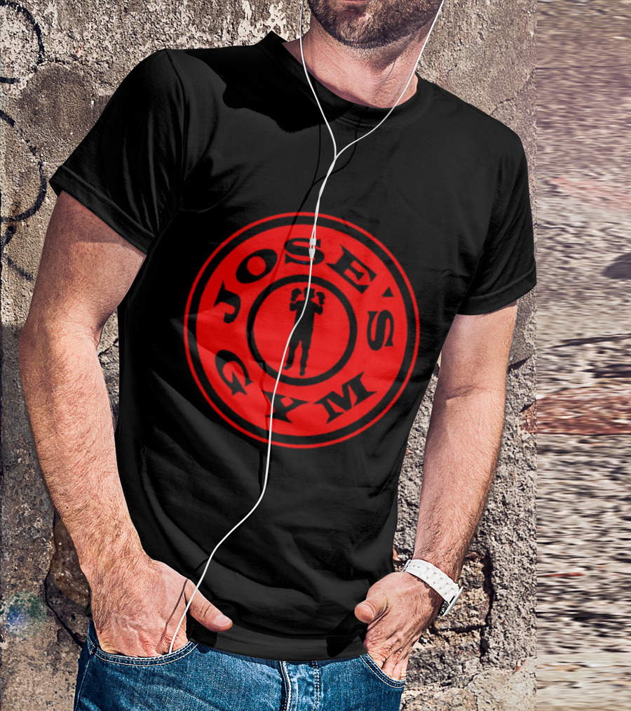 José Ramírez Jose's Gym Powerlifting Silhouette Emblem T-Shirt