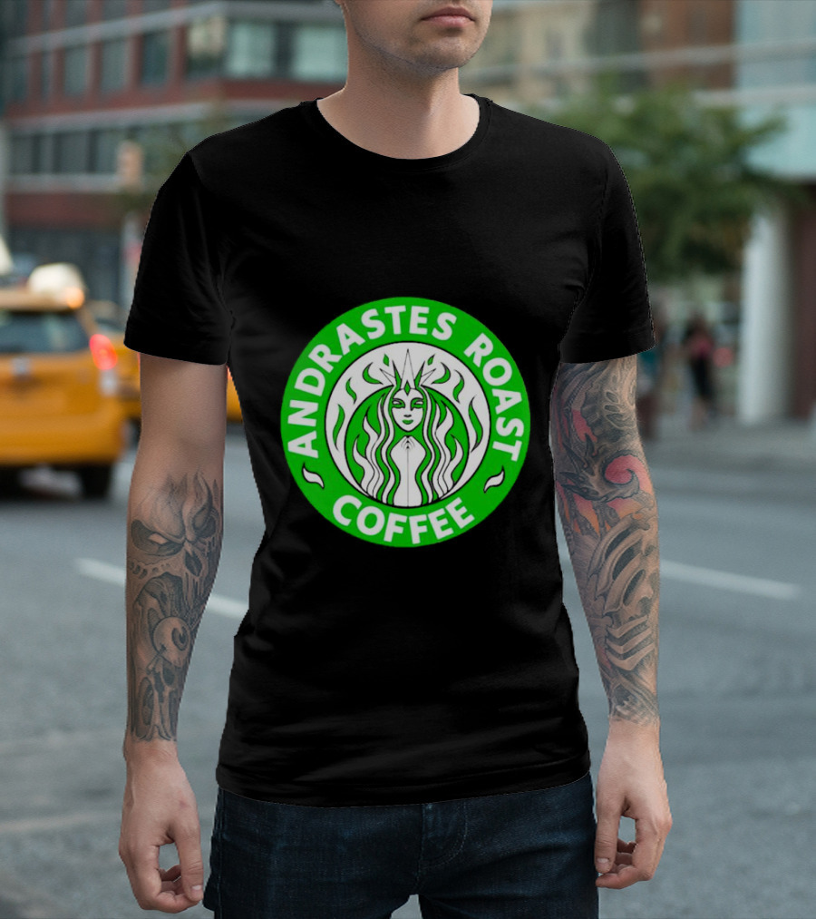 Andrastes Roast Coffee Inquisition Green T-Shirt