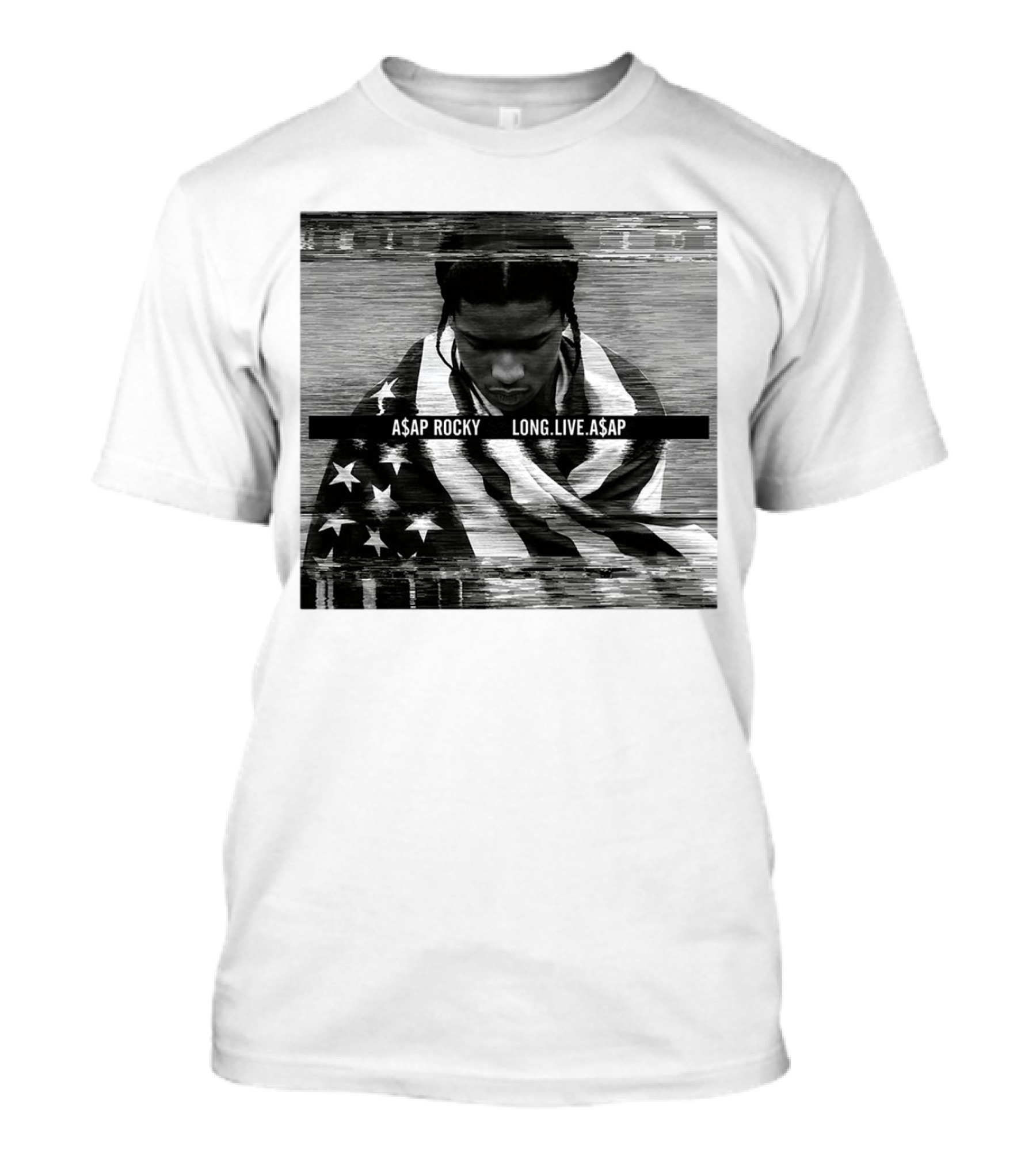 ASAP Rocky Wrapped In American Flag Long Live ASAP T-Shirt