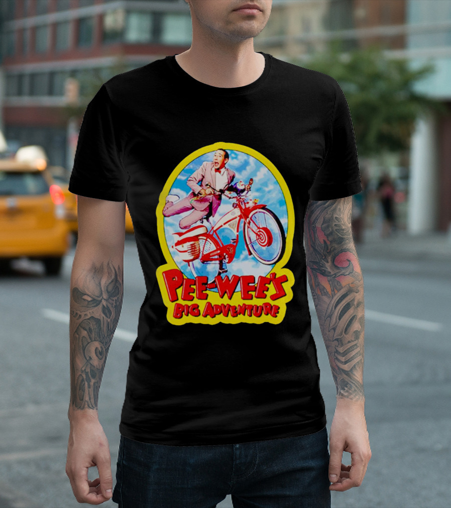Pee Wee's Big Adventure Comedy Large Marge Bike Scene T-Shirt
