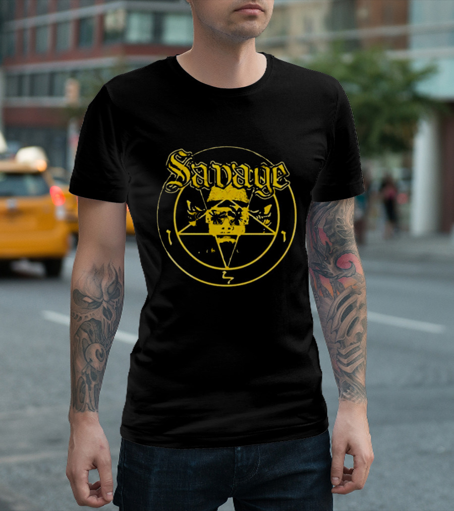 Savage Macho Man Randy Savage Venom Baphomet T-Shirt
