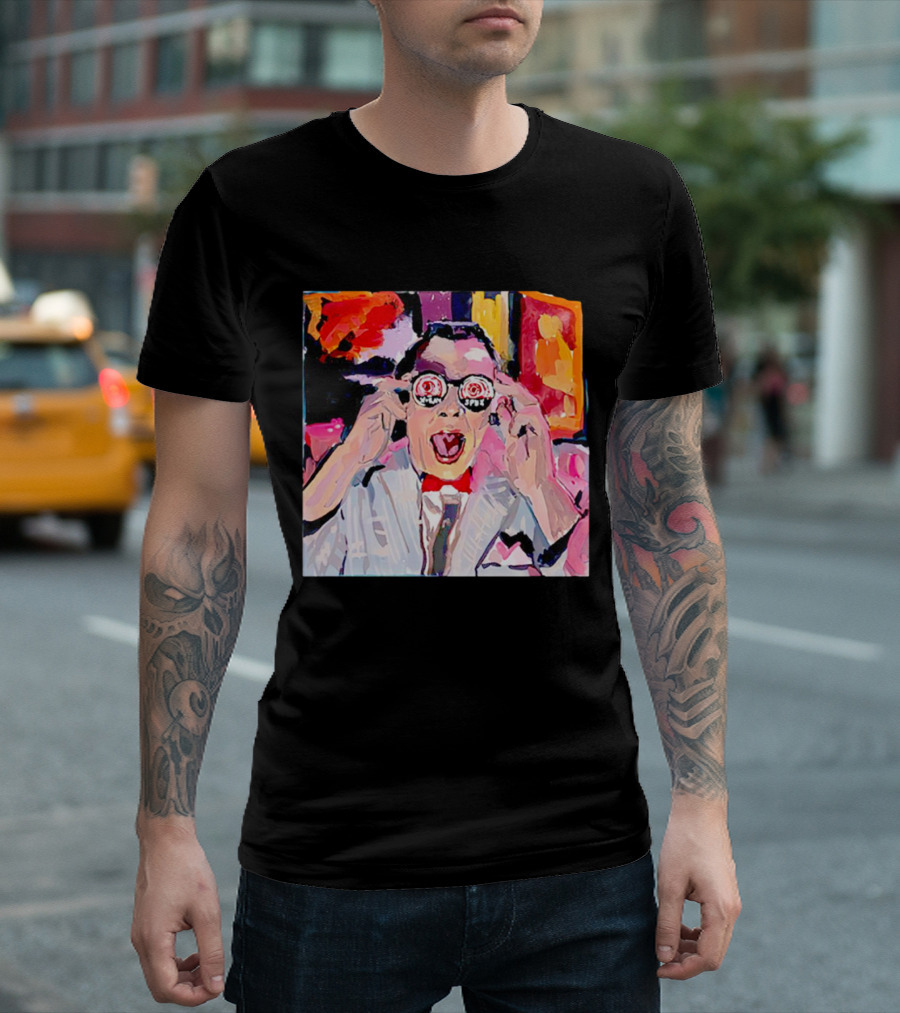 Pee Wee Herman 80s Jambi Playhouse Retro Glasses T-Shirt