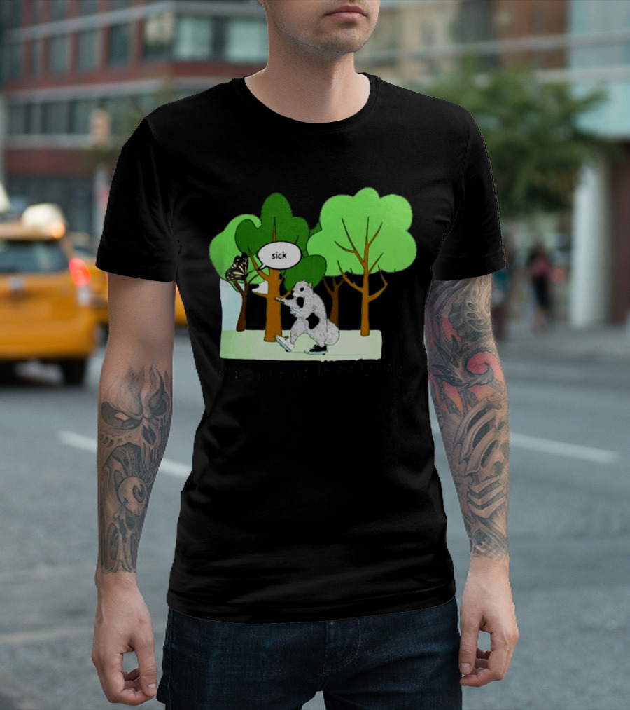 Nature is Heelying Sick with Trees and Butterfly T-Shirt