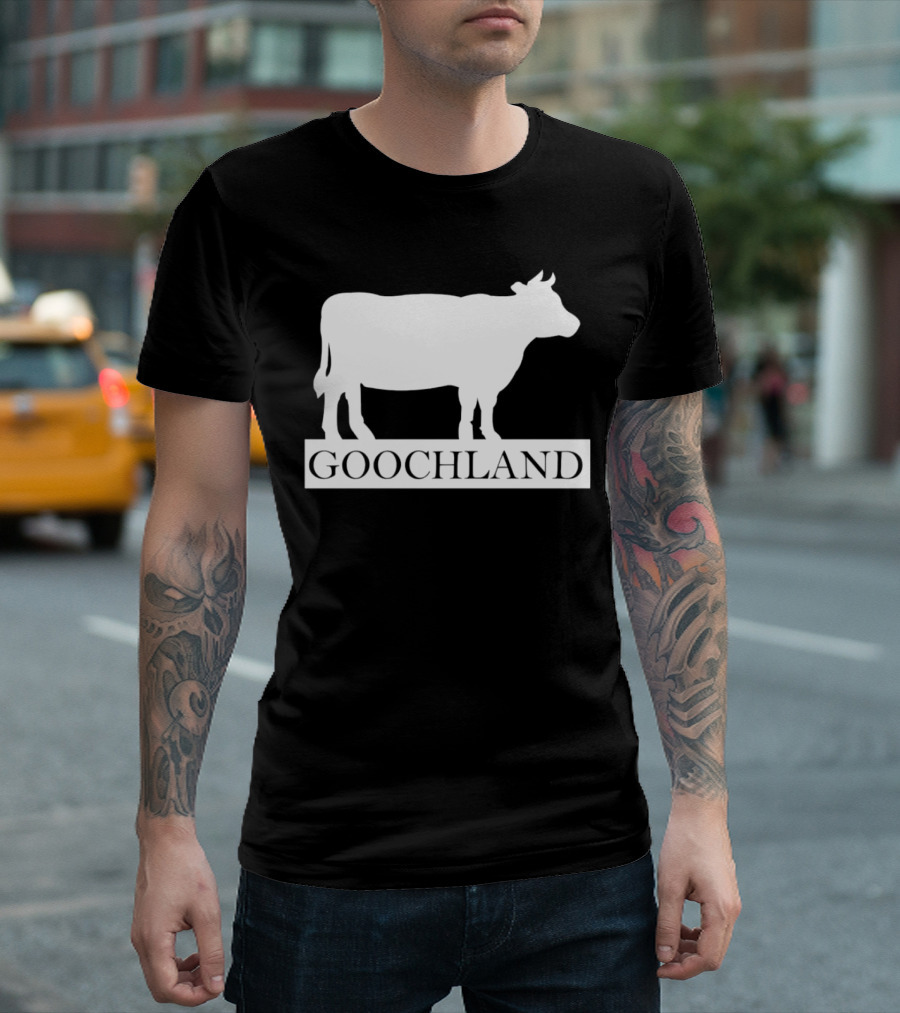 Goochland Cow Silhouette White T-Shirt
