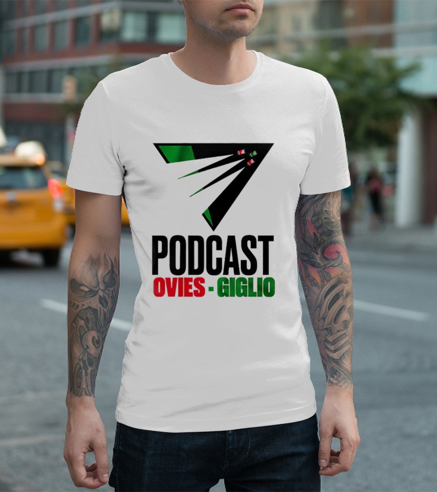 Podcasts Ovies Giglio Football Discussion With Triangular Color Stream T-Shirt