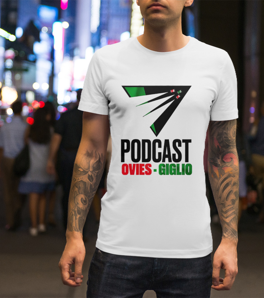 Podcasts Ovies Giglio Football Discussion With Triangular Color Stream T-Shirt